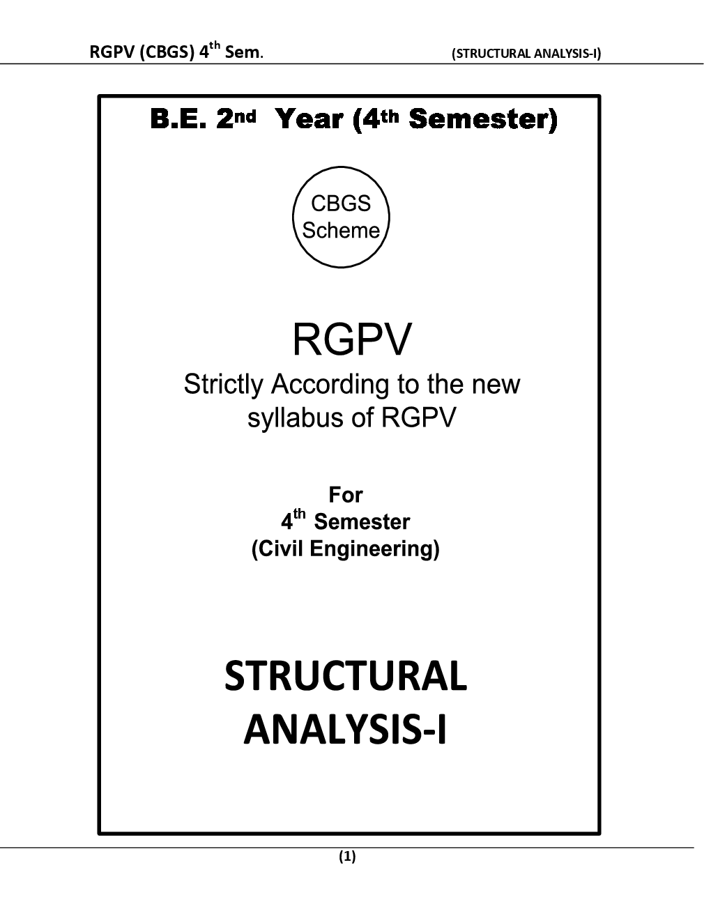 Structural Analysis-I For RGPV BE 4th Sem Civil Engineering - Page 2