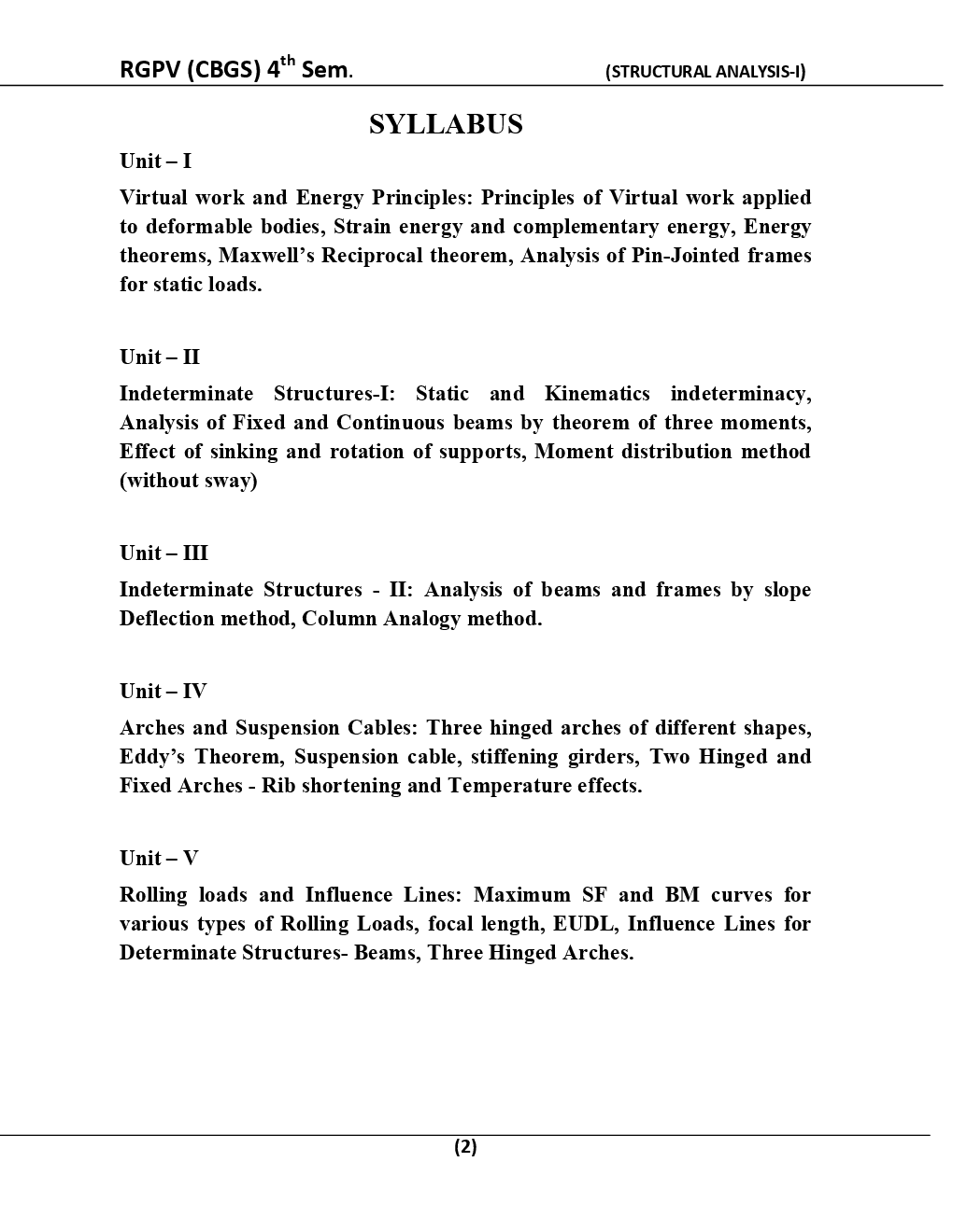 Structural Analysis-I For RGPV BE 4th Sem Civil Engineering - Page 3