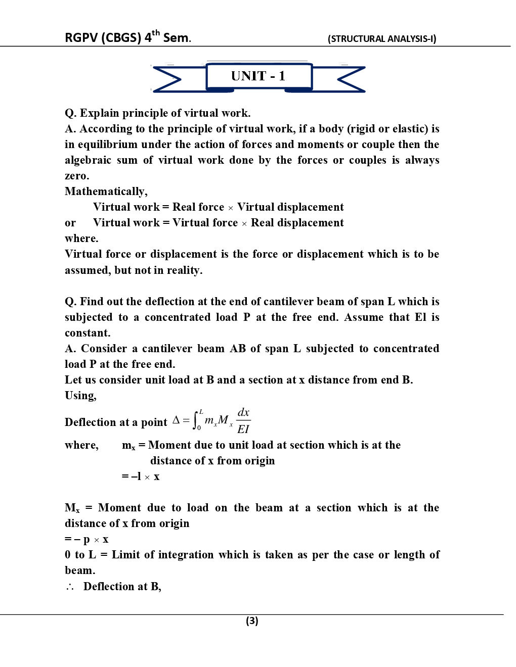 Structural Analysis-I For RGPV BE 4th Sem Civil Engineering - Page 4