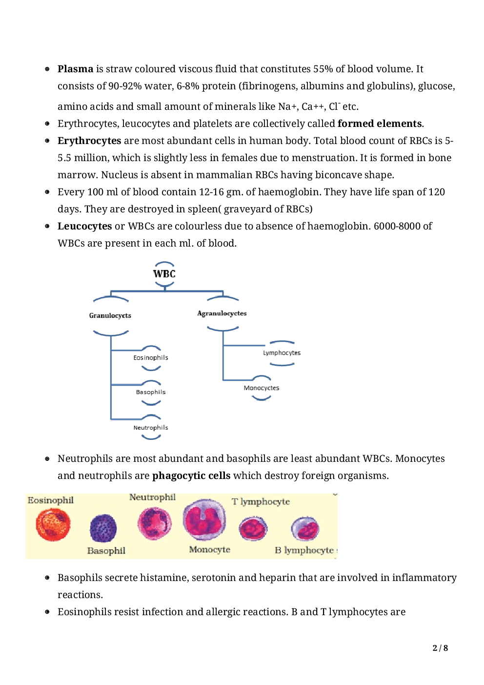 Biology-Body Fluids And Circulation  Class11 - Page 4