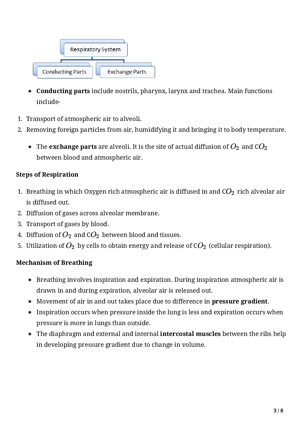Biology-Breathing And Exchange Of Gases Class11 - Page 5
