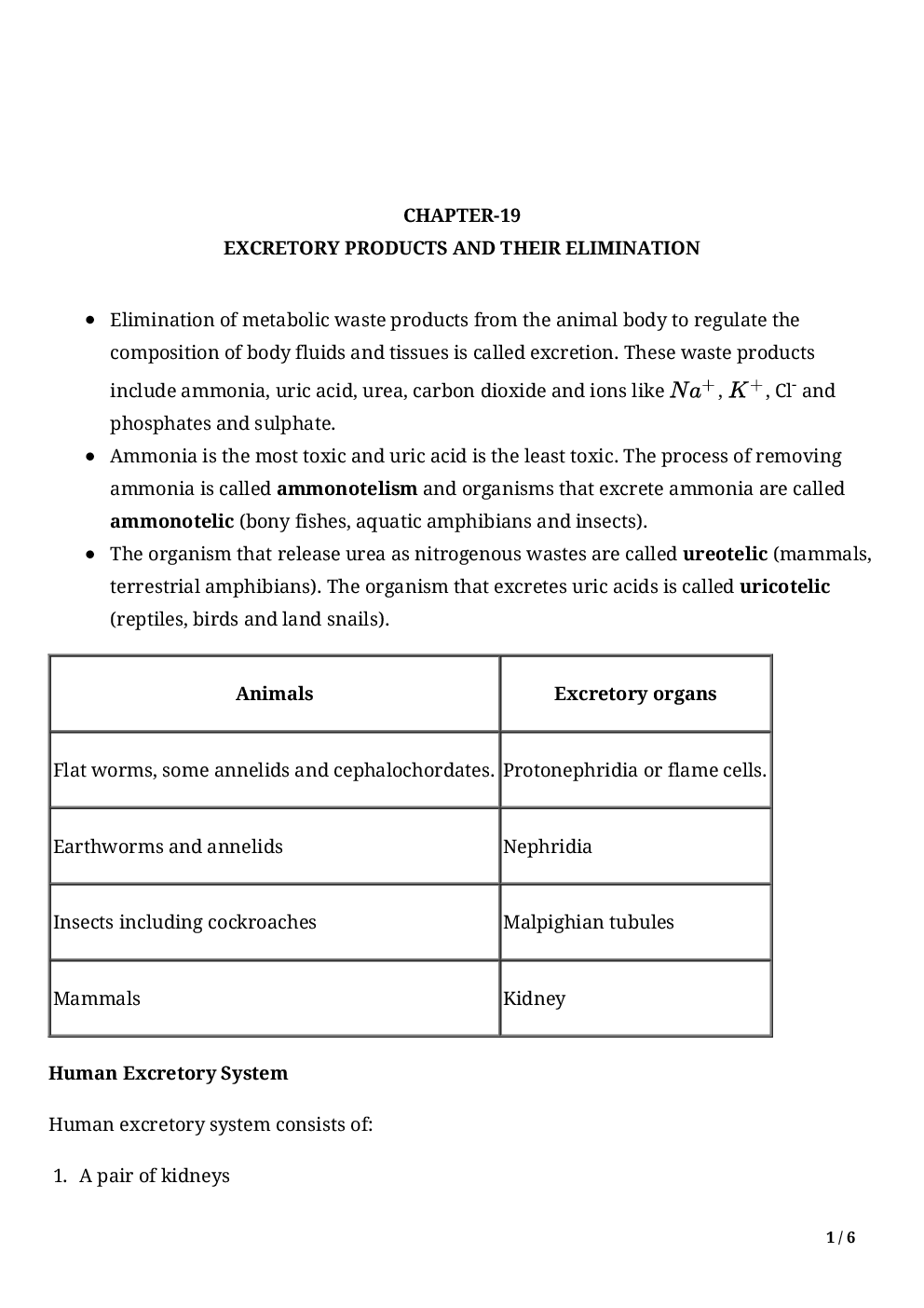 Biology-Excretory Products And Their Elimination Class11 - Page 3
