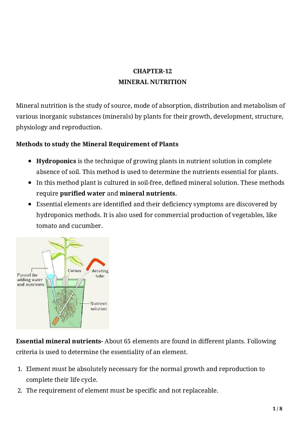 Biology-Mineral Nutrition Class11 - Page 3