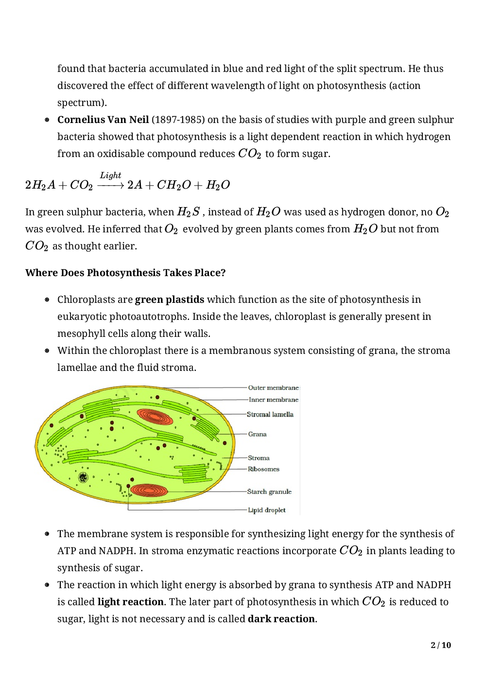 Biology-Photosymthesis In Higher Plants Class11 - Page 4
