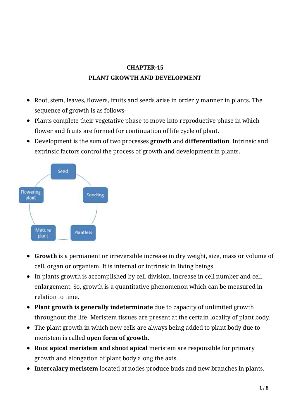 Biology-Plant Growth And Development Class11 - Page 3