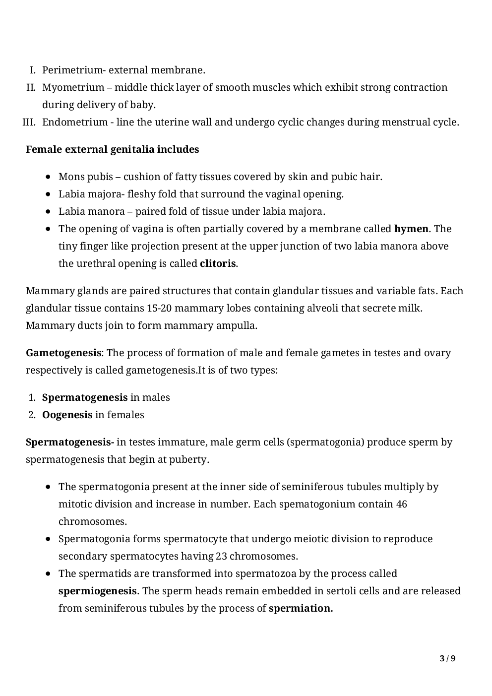 Biology-Human Reproduction Class 12th - Page 5