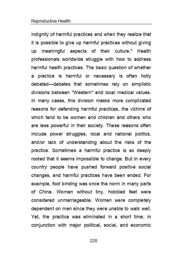 Biology-Harmful Traditional Practices Class 12th - Page 4
