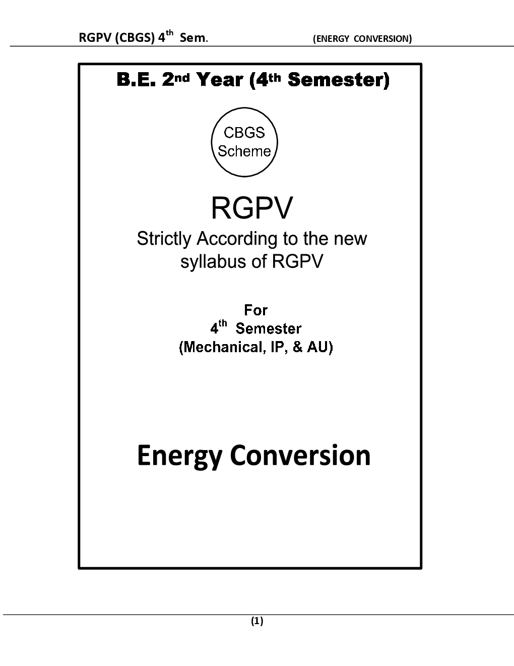 Energy Conversion For RGPV BE 4th Sem Mechanical Engineering - Page 2