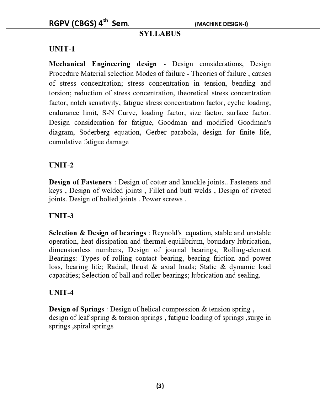 Machine Design-I For RGPV BE 4th Sem Mechanical Engineering - Page 3