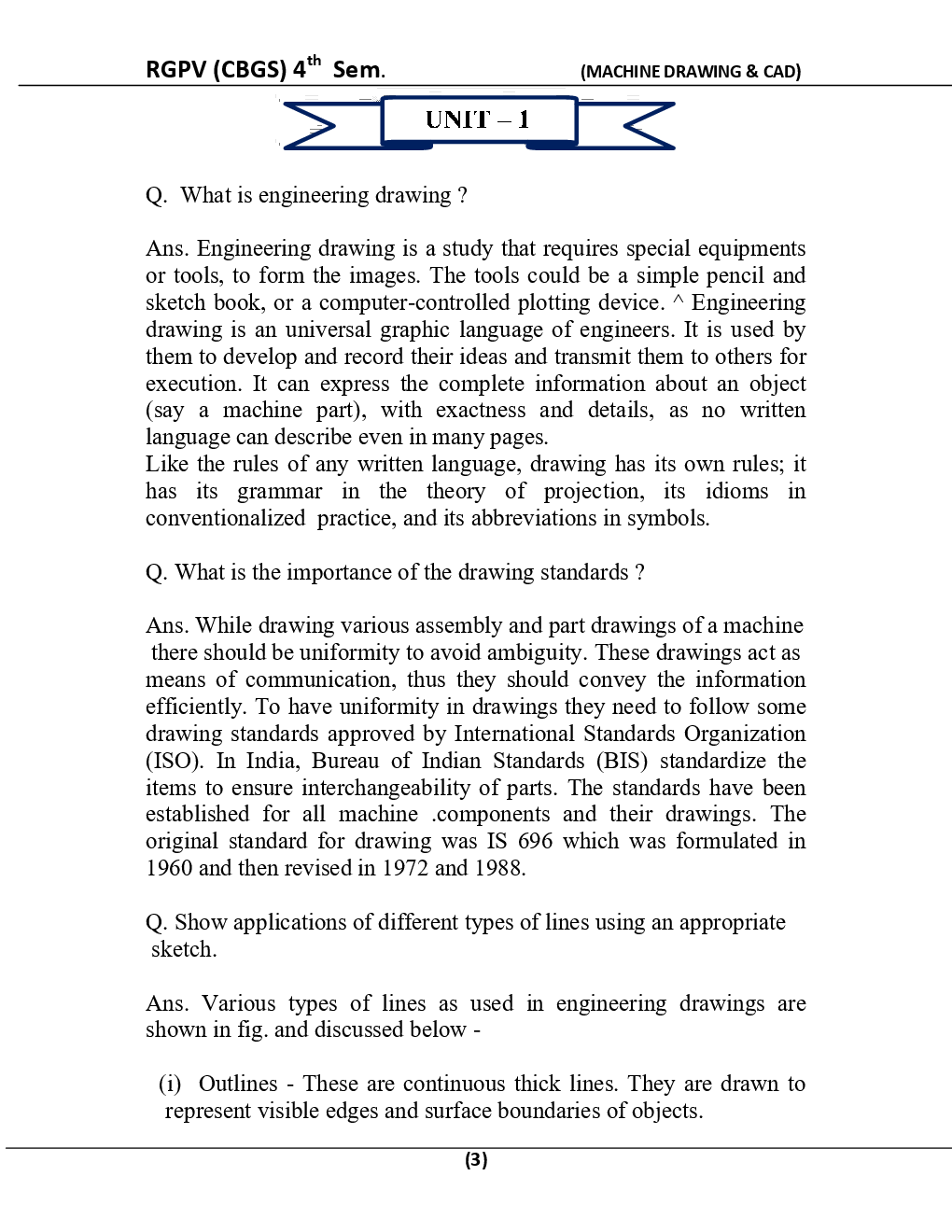 Machine Drawing & CAD For RGPV BE 4th Sem Mechanical Engineering - Page 4