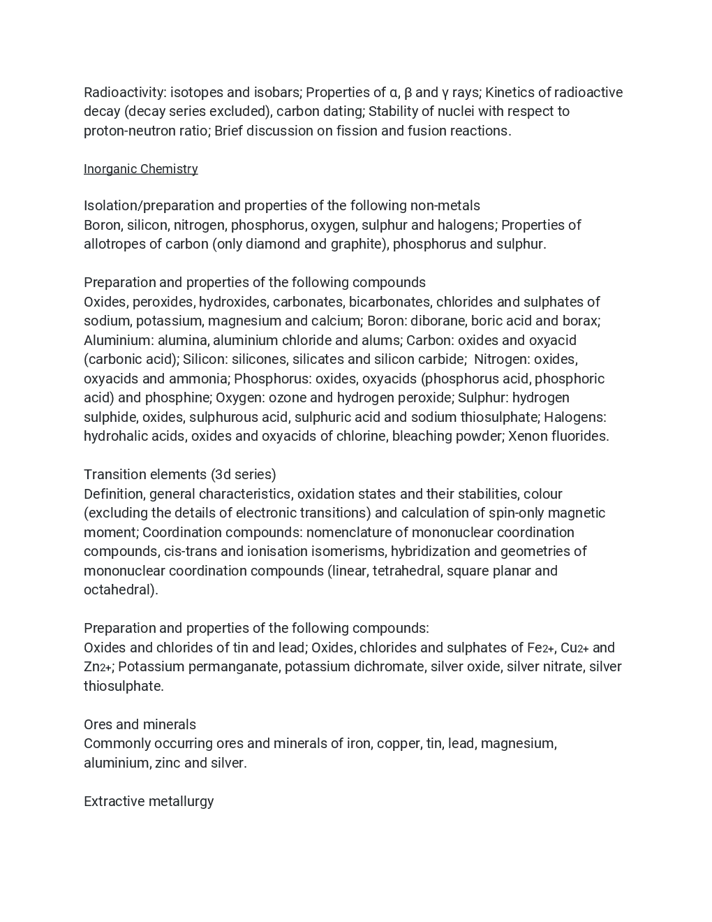 Syllabus For JEE (Advanced)- 2019 - Page 4