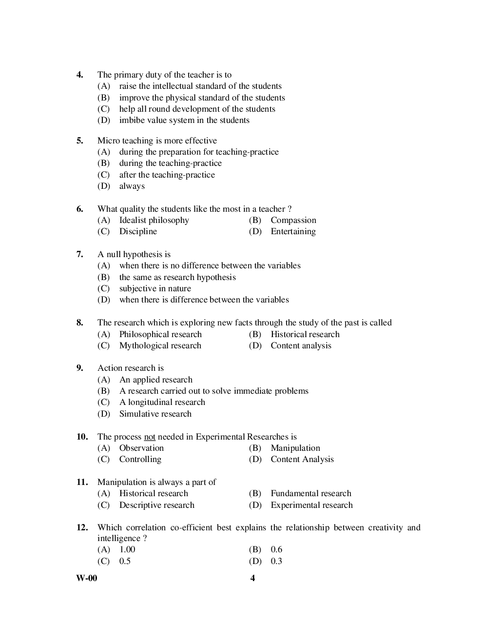UGC NET Previous Paper With Answer Paper-I Dec 2009 - Page 3
