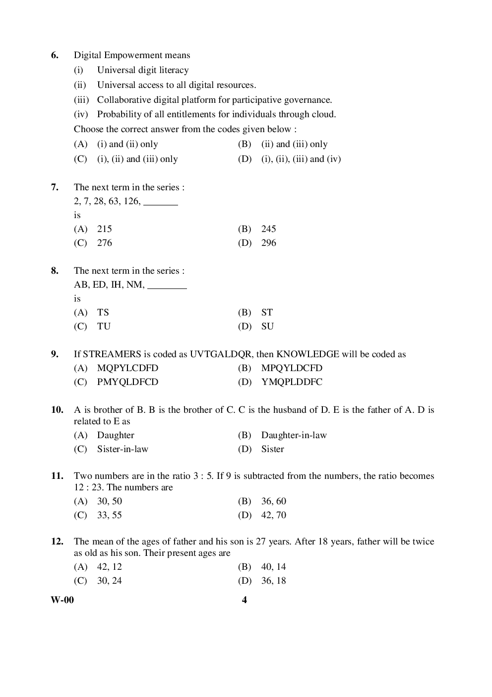 UGC NET Previous Paper With Answer Paper-I Dec 2014 - Page 4