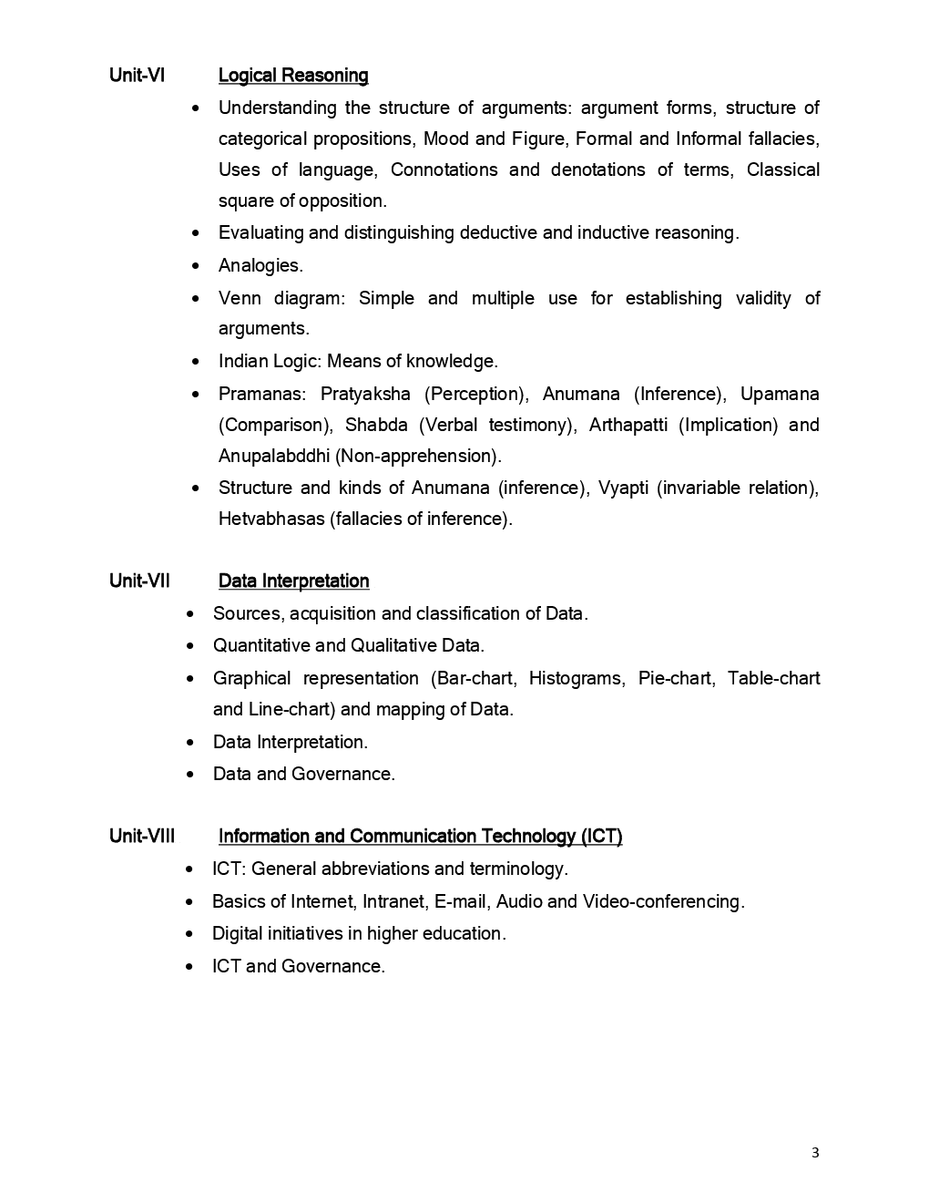 UGC NET Syllabus Paper-I - Page 3