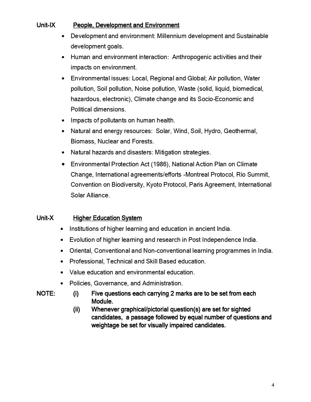 UGC NET Syllabus Paper-I - Page 4