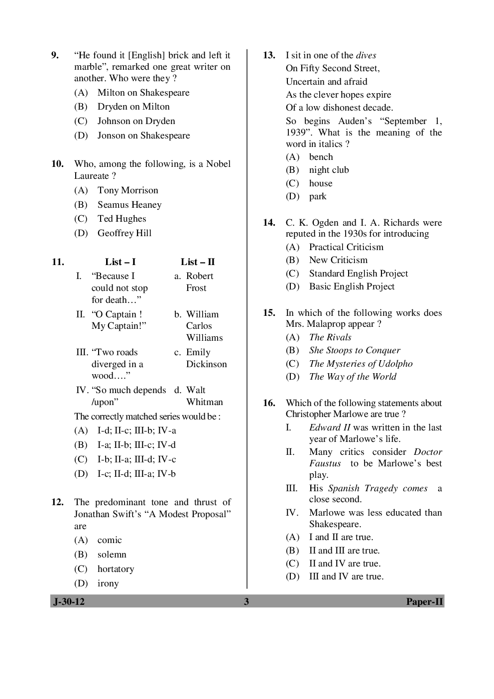 English Previous Year Paper With Answer (2012-2018) For UGC NET - Page 2