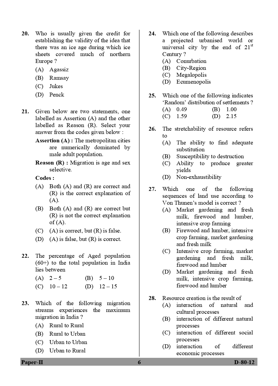 Geography Previous Year Paper With Answer (2012-2017) For UGC NET - Page 5
