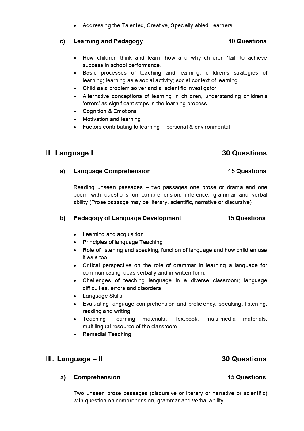 CTET Syllabus For Class (VI To VIII) 2019 - Page 3