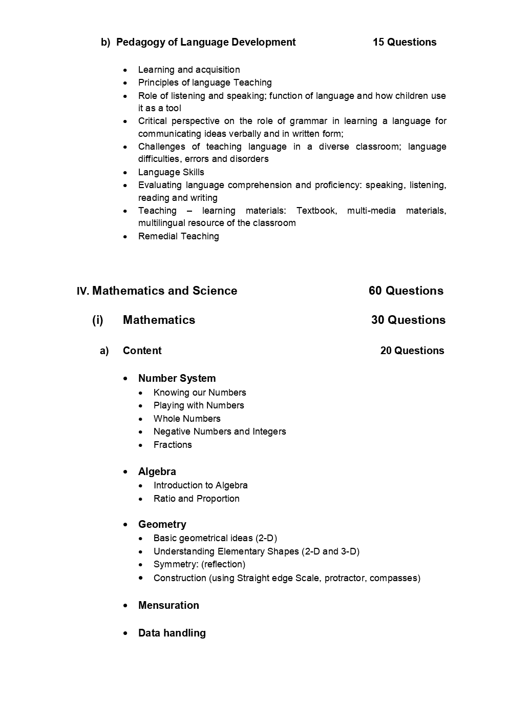 CTET Syllabus For Class (VI To VIII) 2019 - Page 4