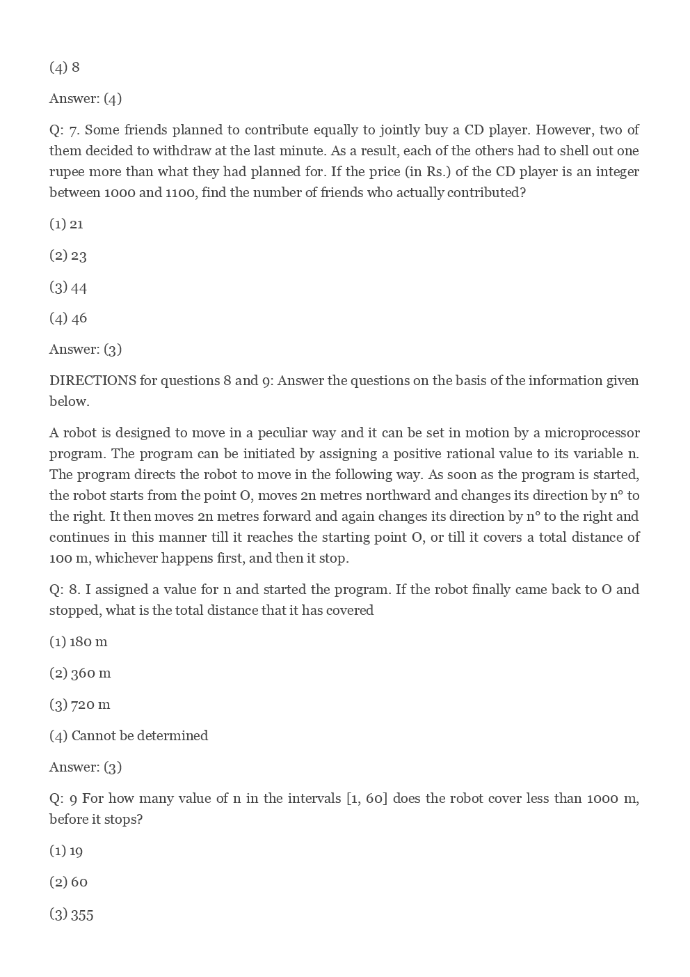 CAT 2016 Previous Year Paper With Answer - Page 4