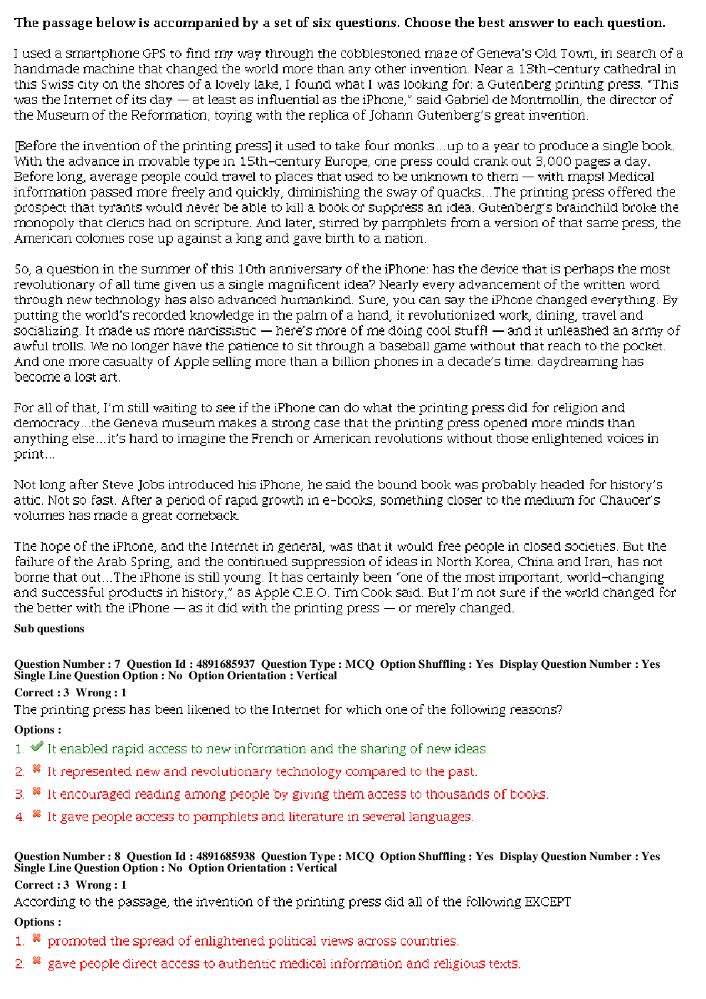 CAT 2017 Previous Year Paper With Answer Shift-1 - Page 5