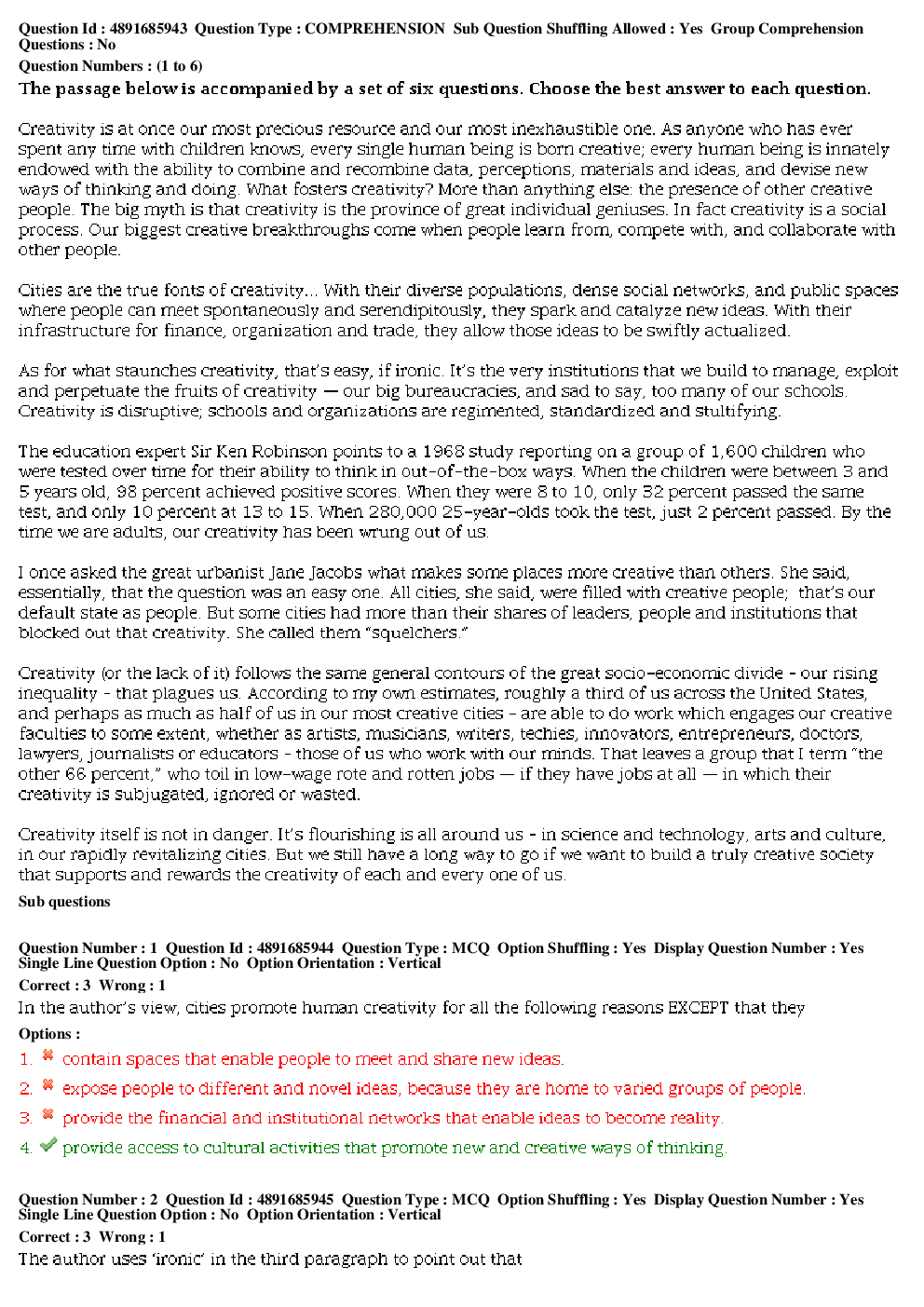 CAT 2017 Previous Year Paper With Answer Shift-2 - Page 3