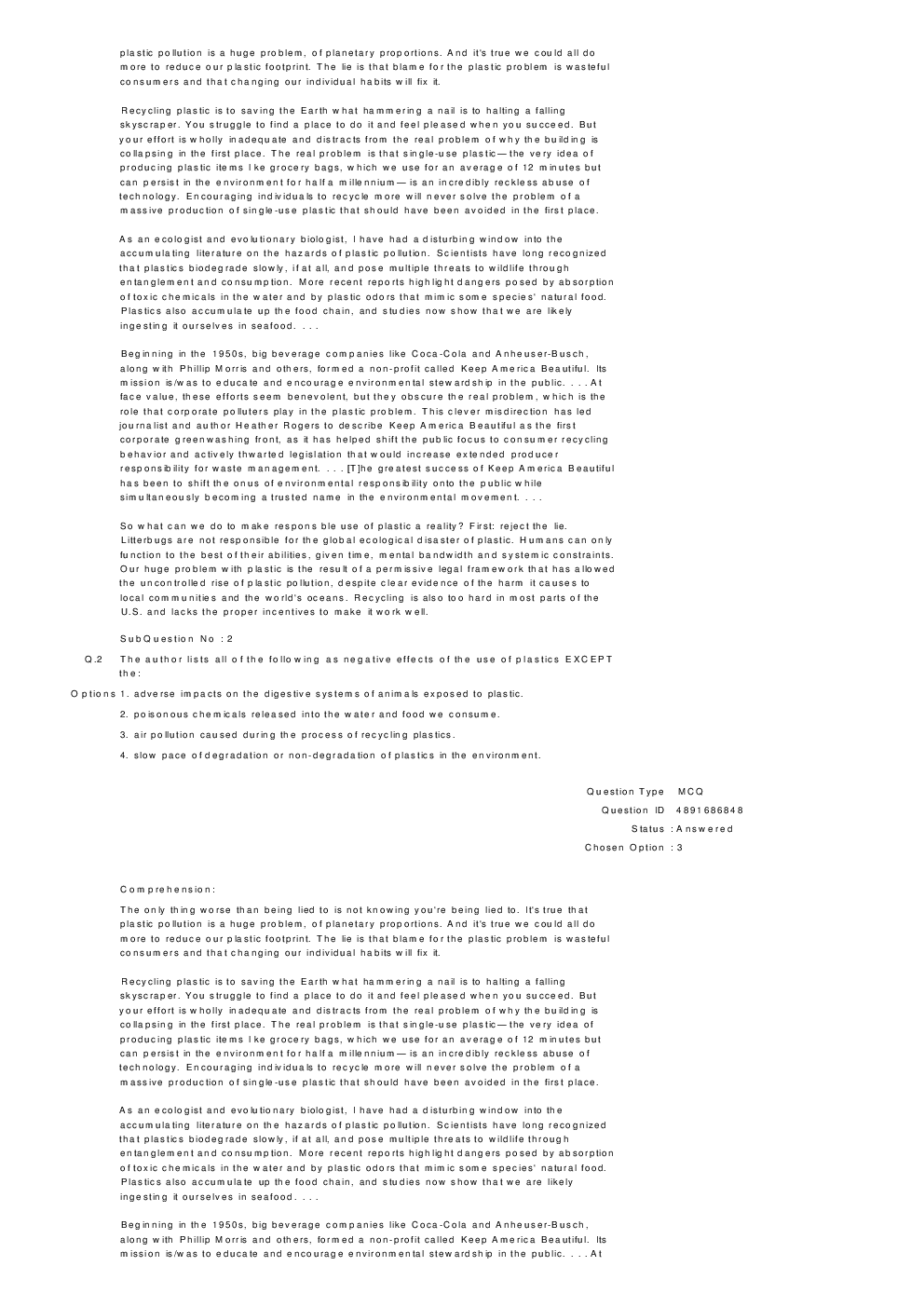 CAT 2018 Previous Year Paper With Answer - Page 3