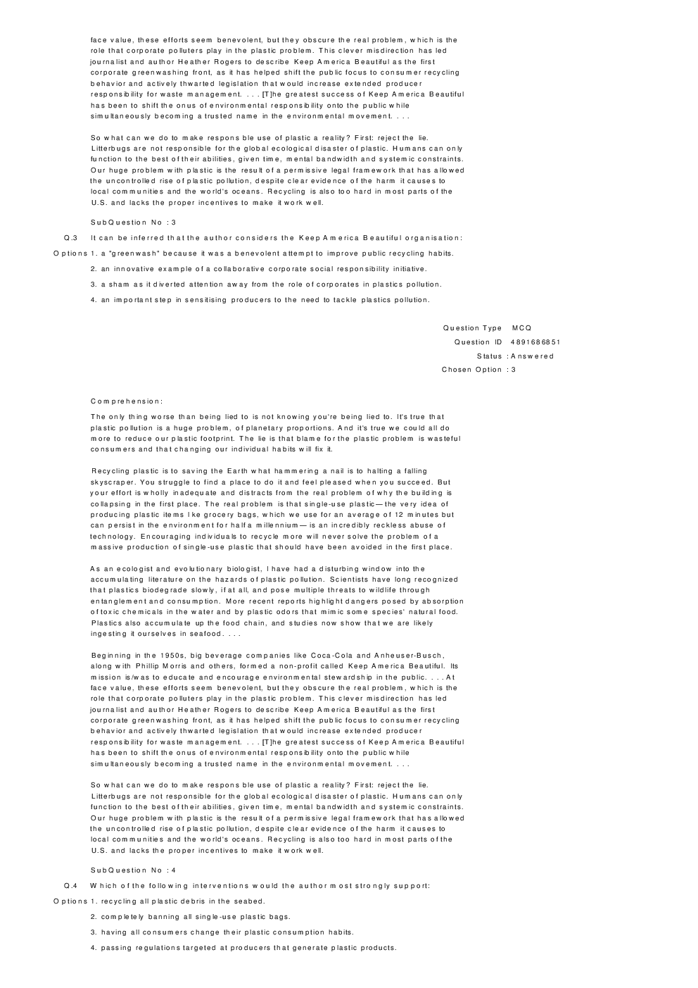 CAT 2018 Previous Year Paper With Answer - Page 4