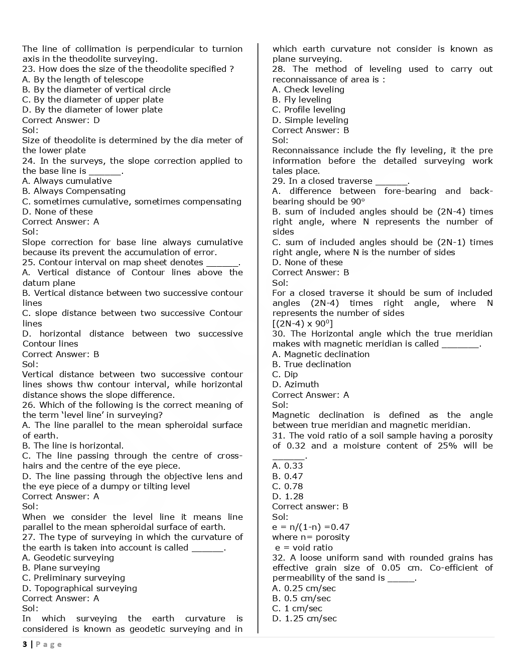 SSC JE Civil Previous Year Question Paper With Solution 2016 Set-4 - Page 4