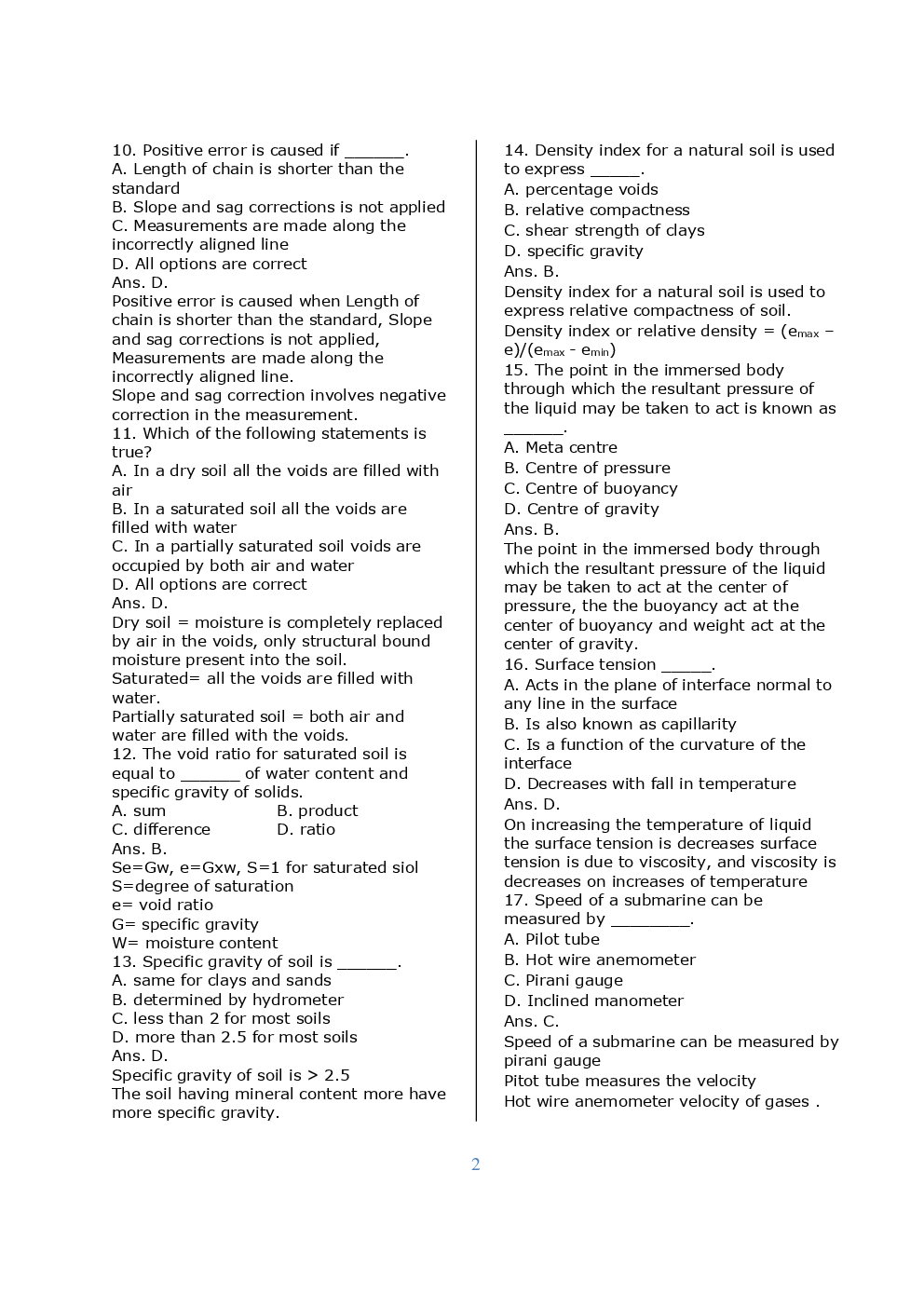 SSC JE Civil Previous Year Question Paper With Solution 2016 Set-6 - Page 3