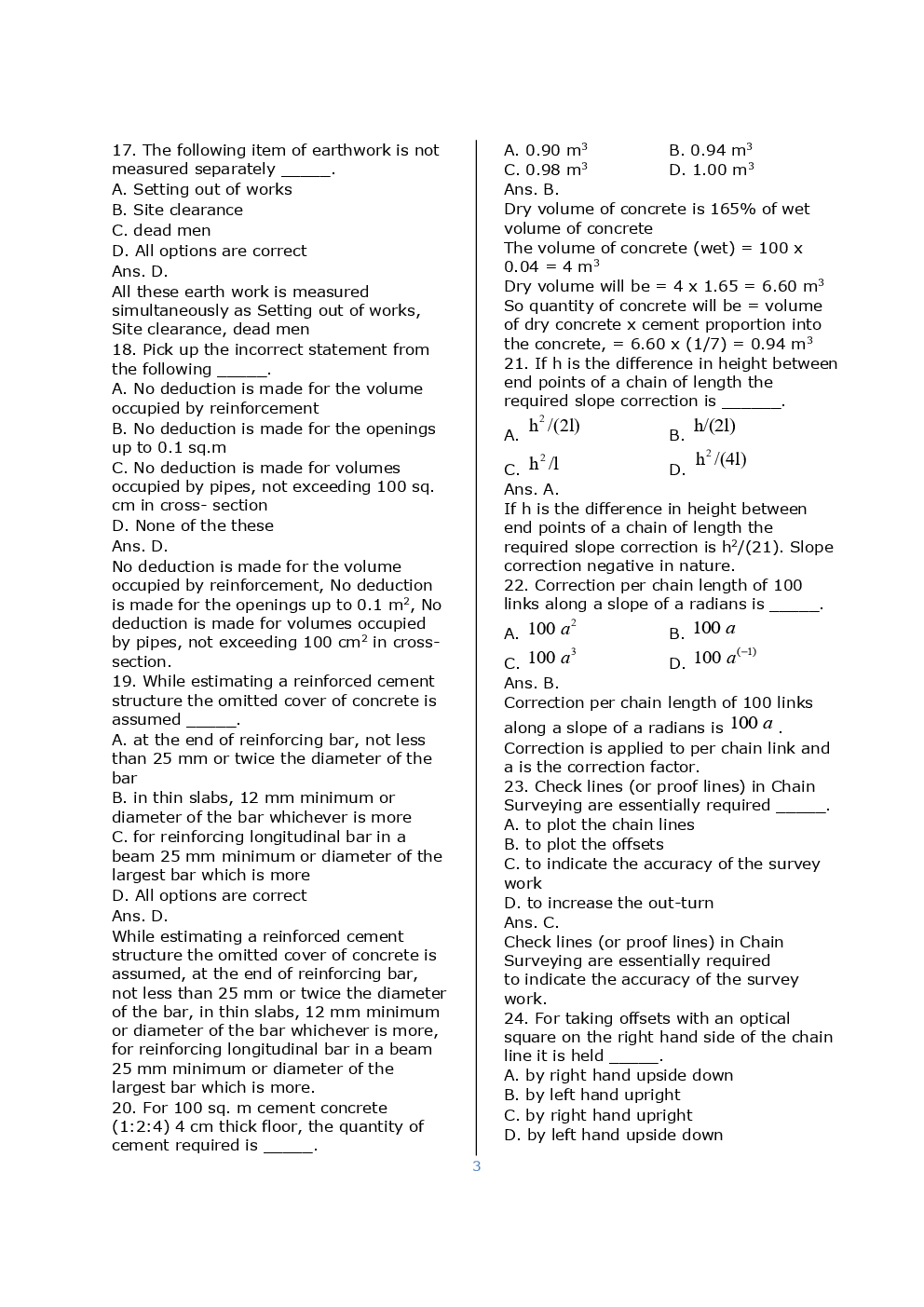 SSC JE Civil Previous Year Question Paper With Solution 2016 Set-7 - Page 4