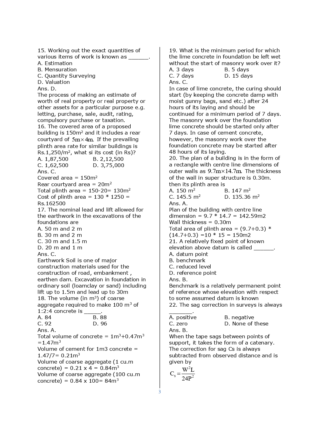 SSC JE Civil Previous Year Question Paper With Solution 2016 Set-8 - Page 4