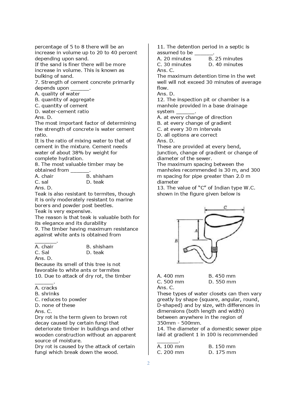 SSC JE Civil Previous Year Question Paper With Solution 2016 Set-9 - Page 3