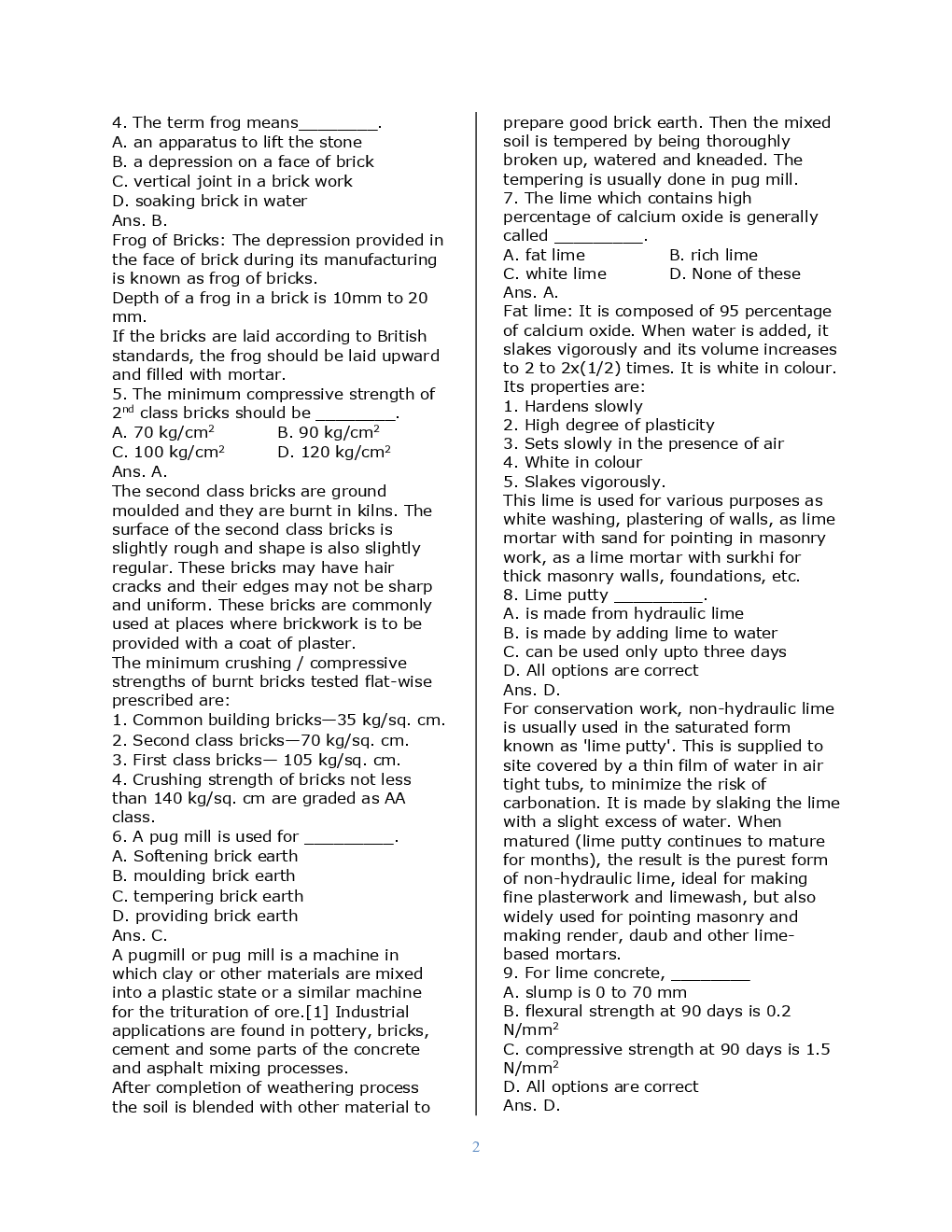 SSC JE Civil Previous Year Question Paper With Solution 2016 Set-10 - Page 3