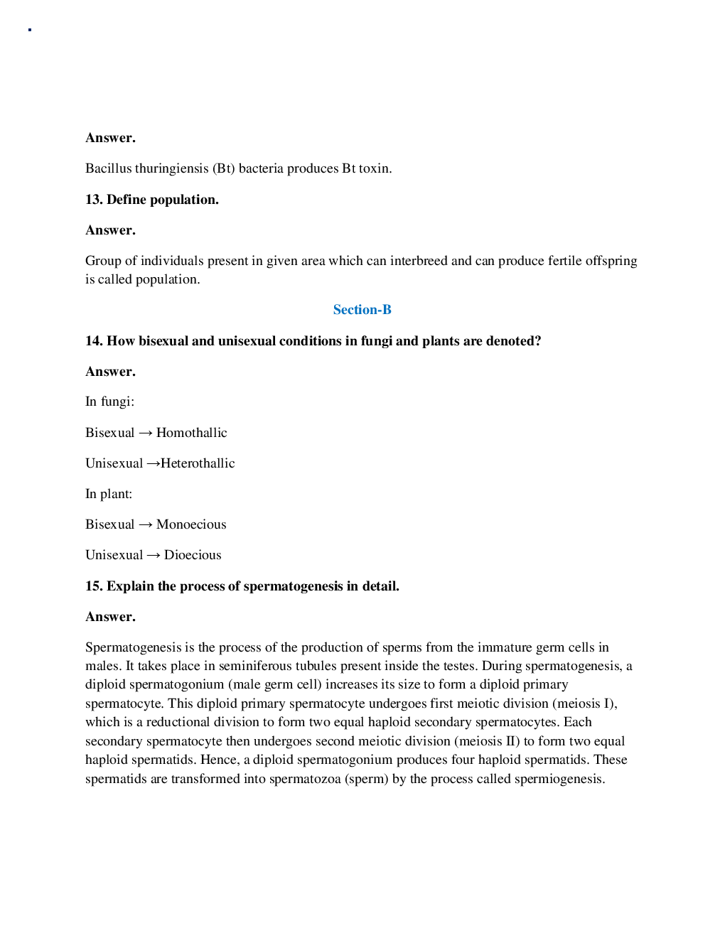 Rajasthan Board Class 12 Biology Solved Paper 2016 - Page 4