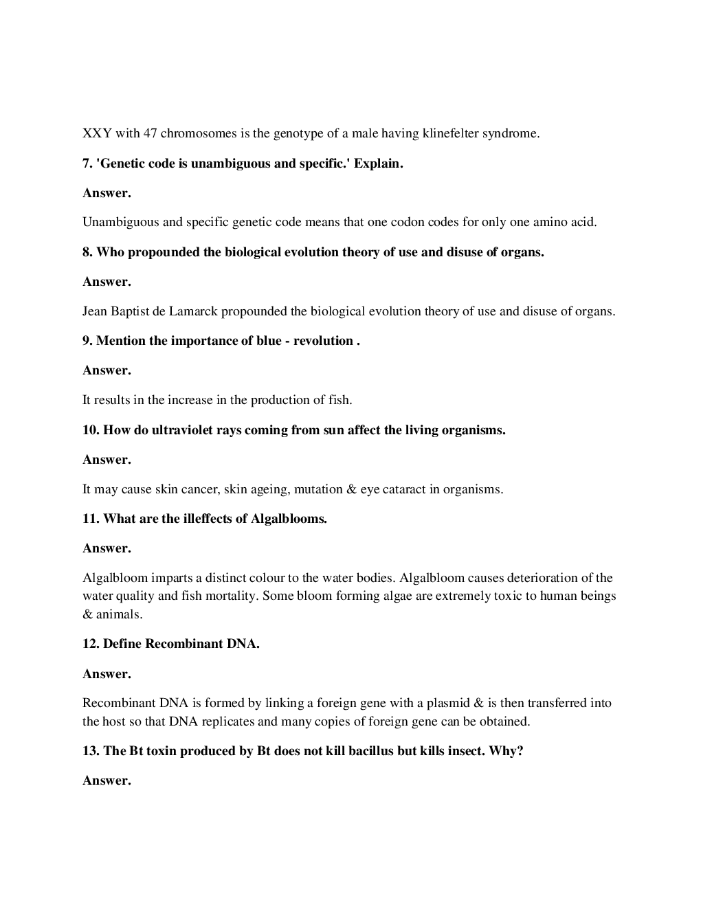 Rajasthan Board Class 12 Biology Solved Paper 2017 - Page 3