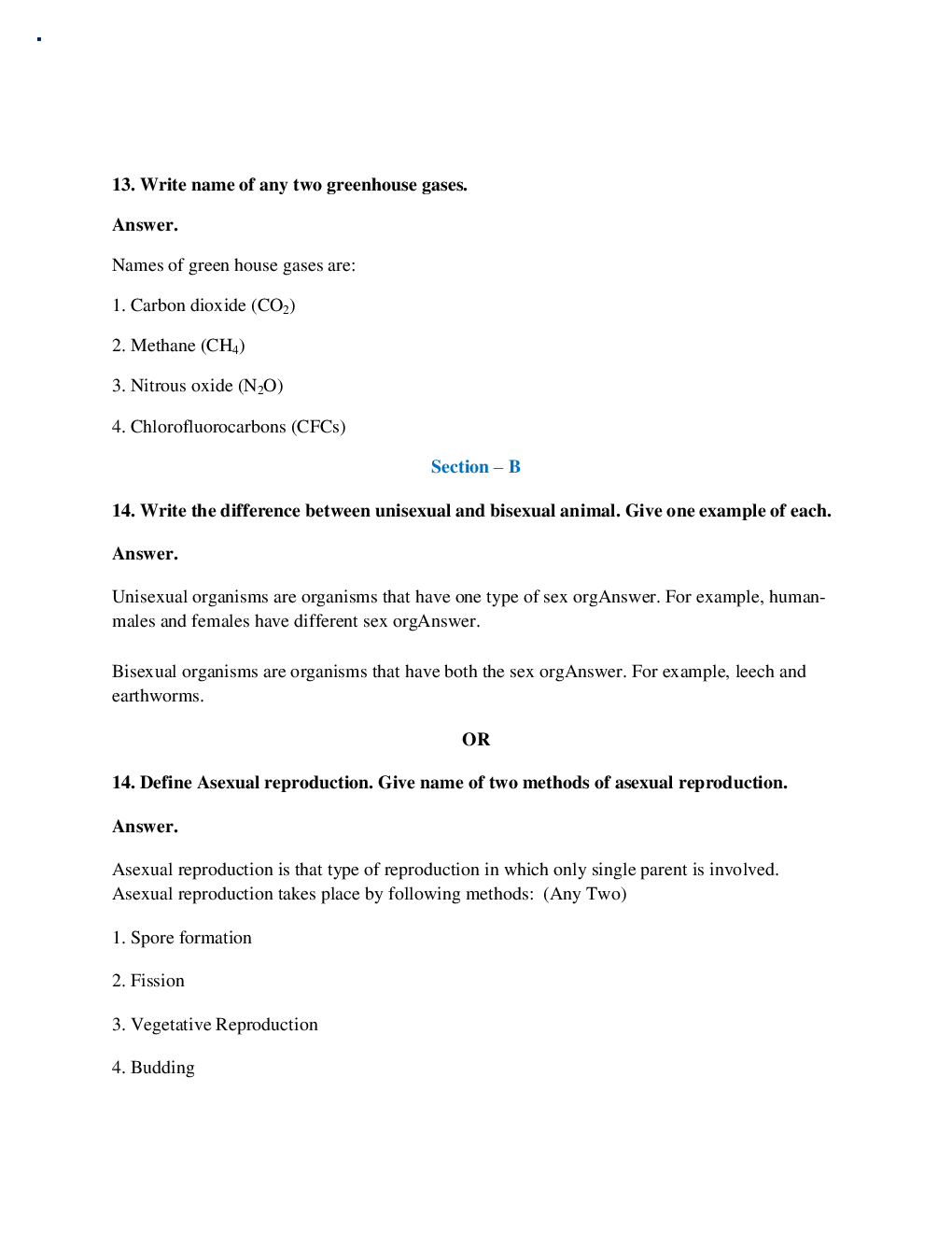 Rajasthan Board Class 12 Biology Solved Paper 2018 - Page 4