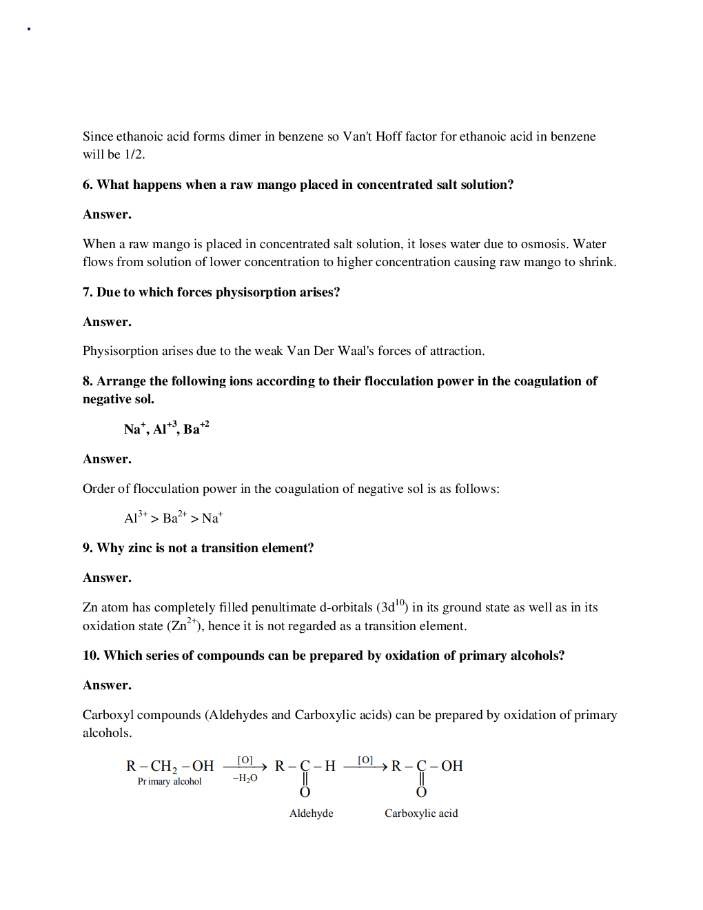 Rajasthan Board Class 12 Chemistry Solved Paper 2016 - Page 3