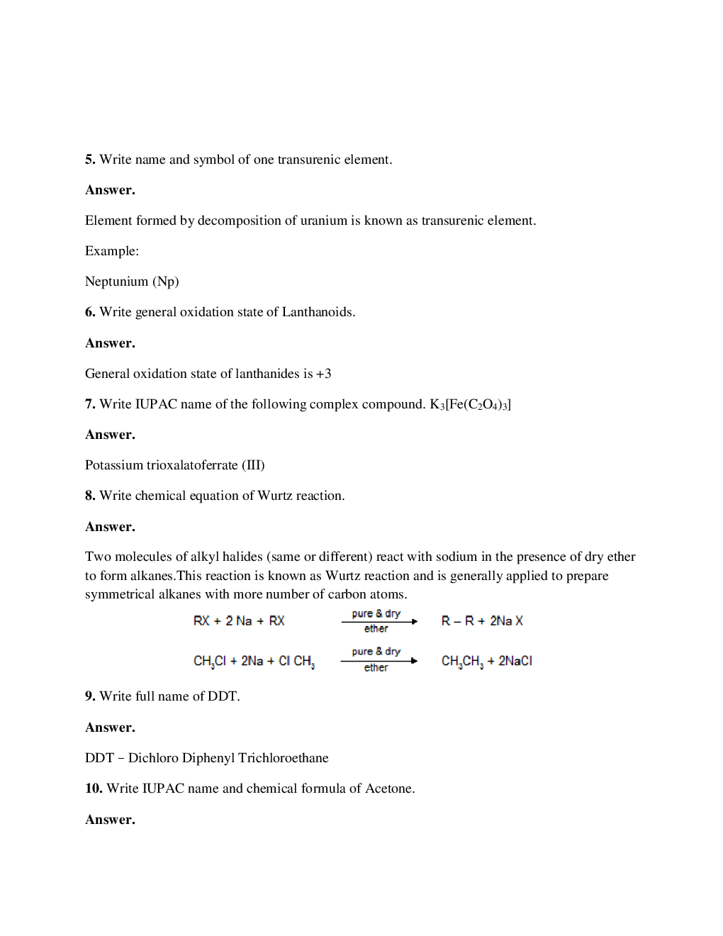 Rajasthan Board Class 12 Chemistry Solved Paper 2018 - Page 3