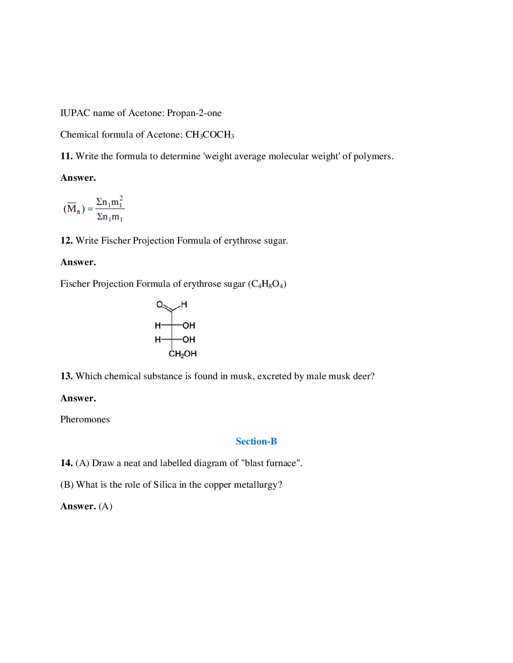 Rajasthan Board Class 12 Chemistry Solved Paper 2018 - Page 4