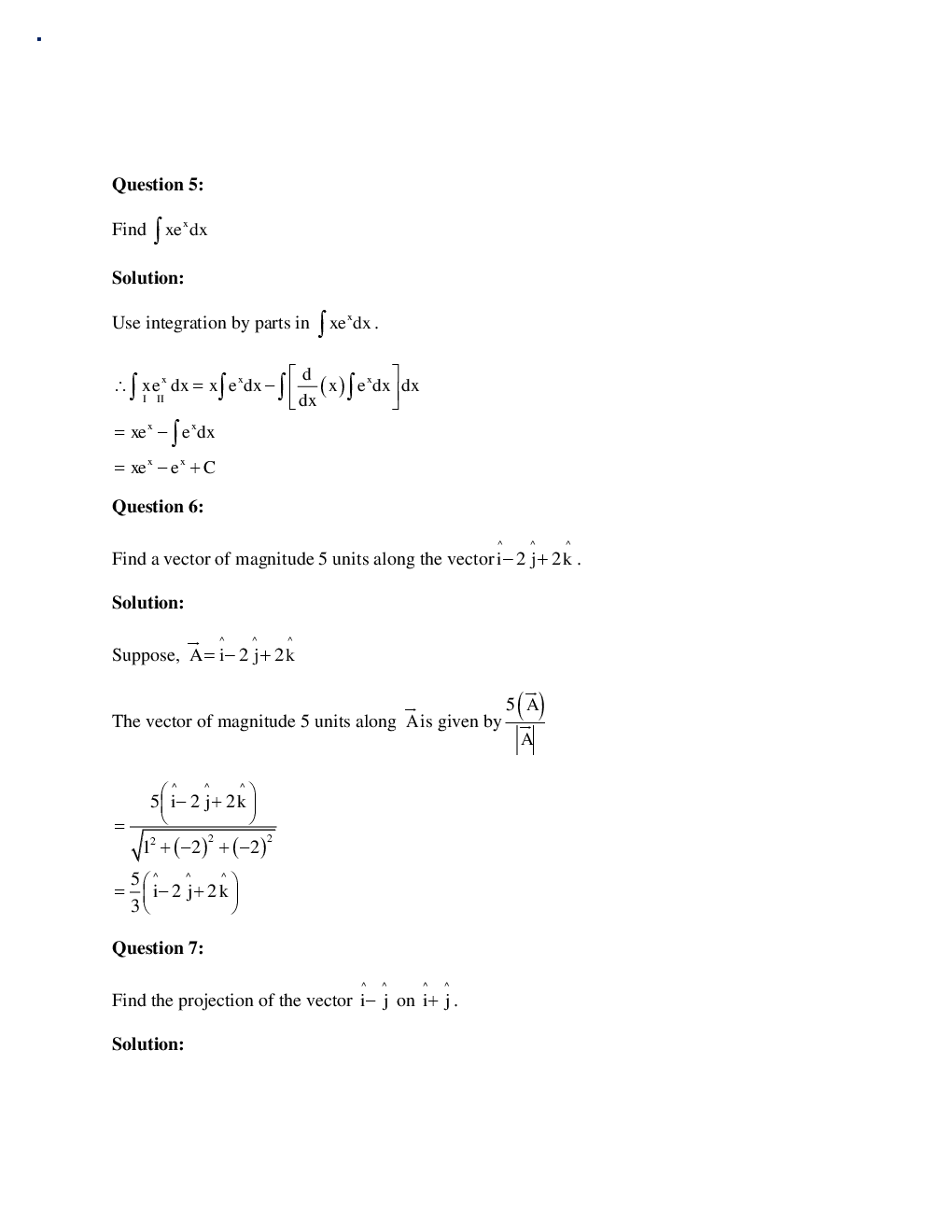 Rajasthan Board Class 12 Mathematics Solved Paper 2018 - Page 5