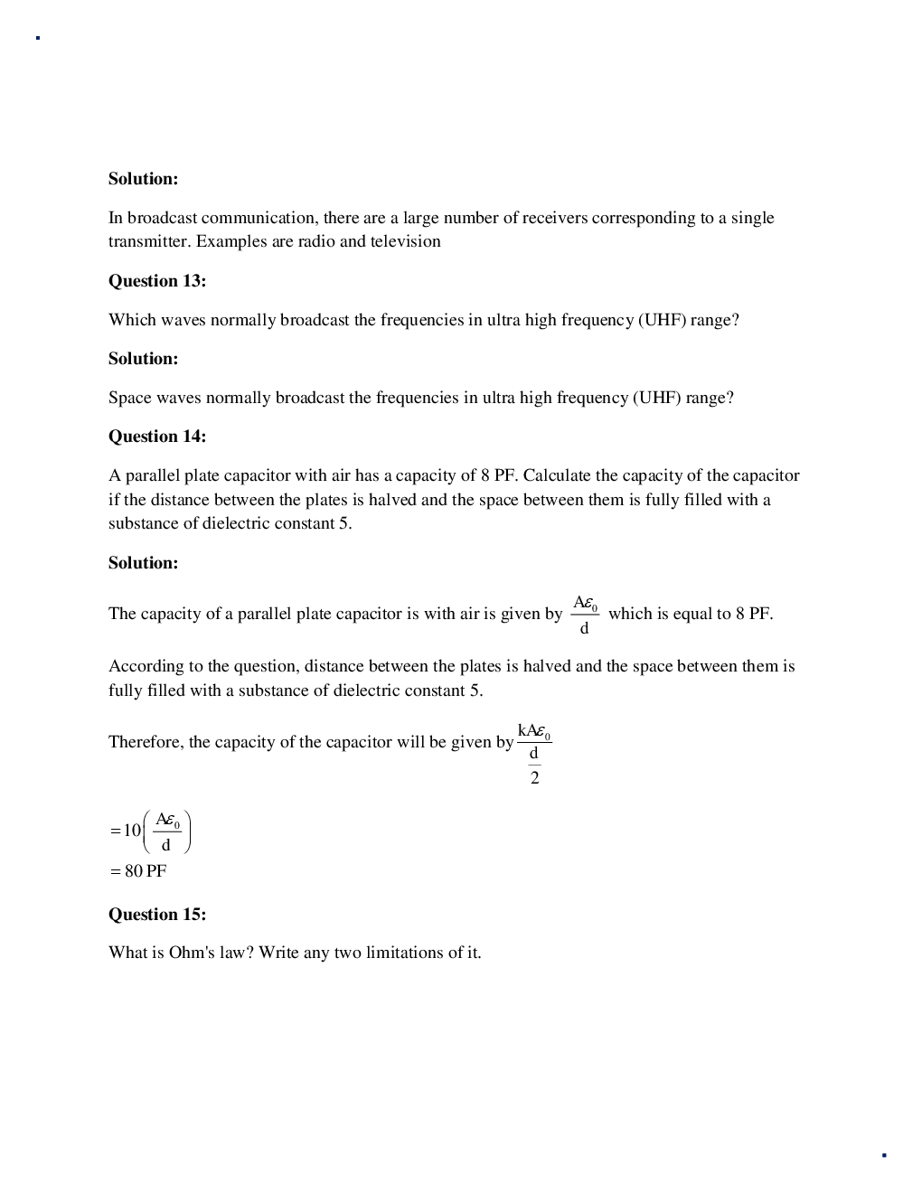 Rajasthan Board Class 12 Physics Solved Paper 2017 - Page 5