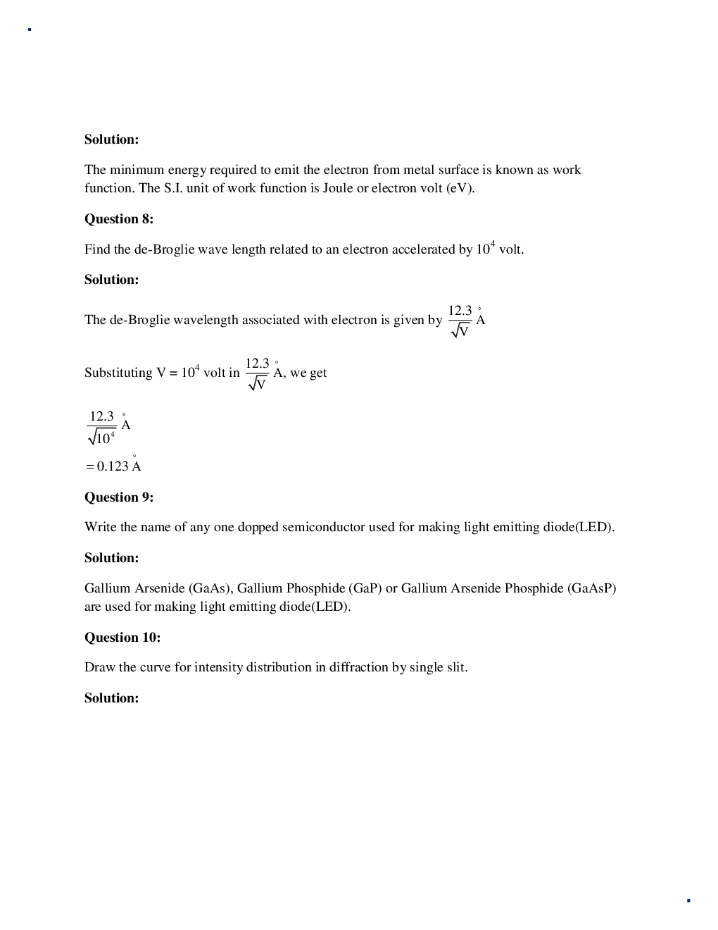 Rajasthan Board Class 12 Physics Solved Paper 2018 - Page 4