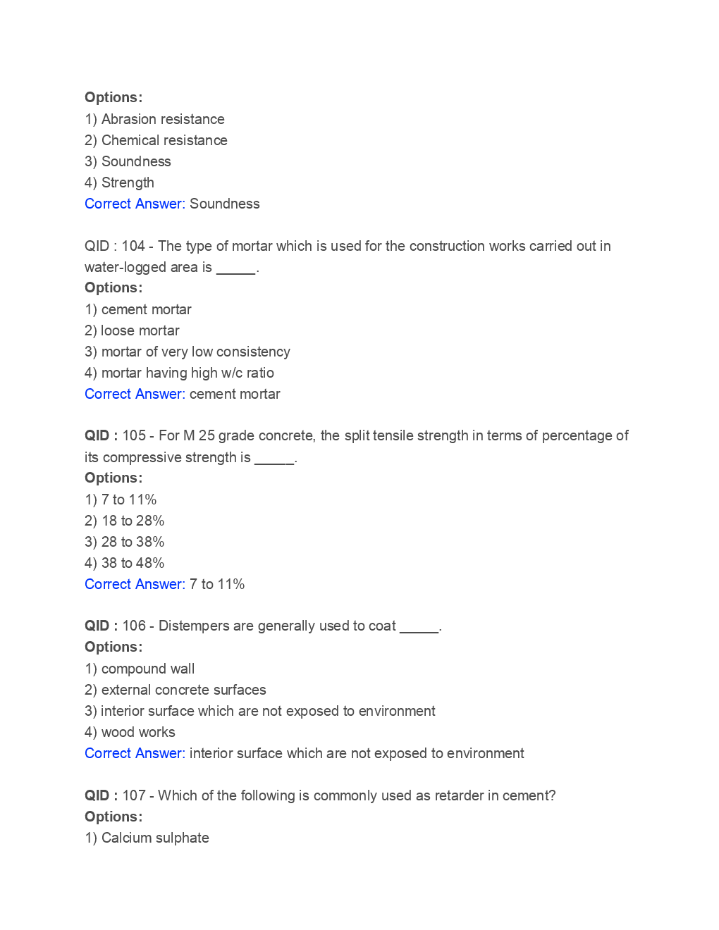SSC Junior Engineer Civil Engineering 2018 Paper-2 - Page 3