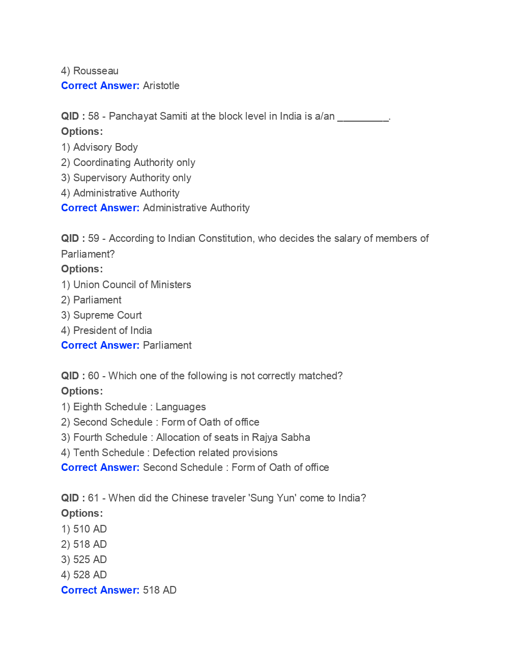 SSC Junior Engineer General Awareness Engineering 2018 Paper-2 - Page 4