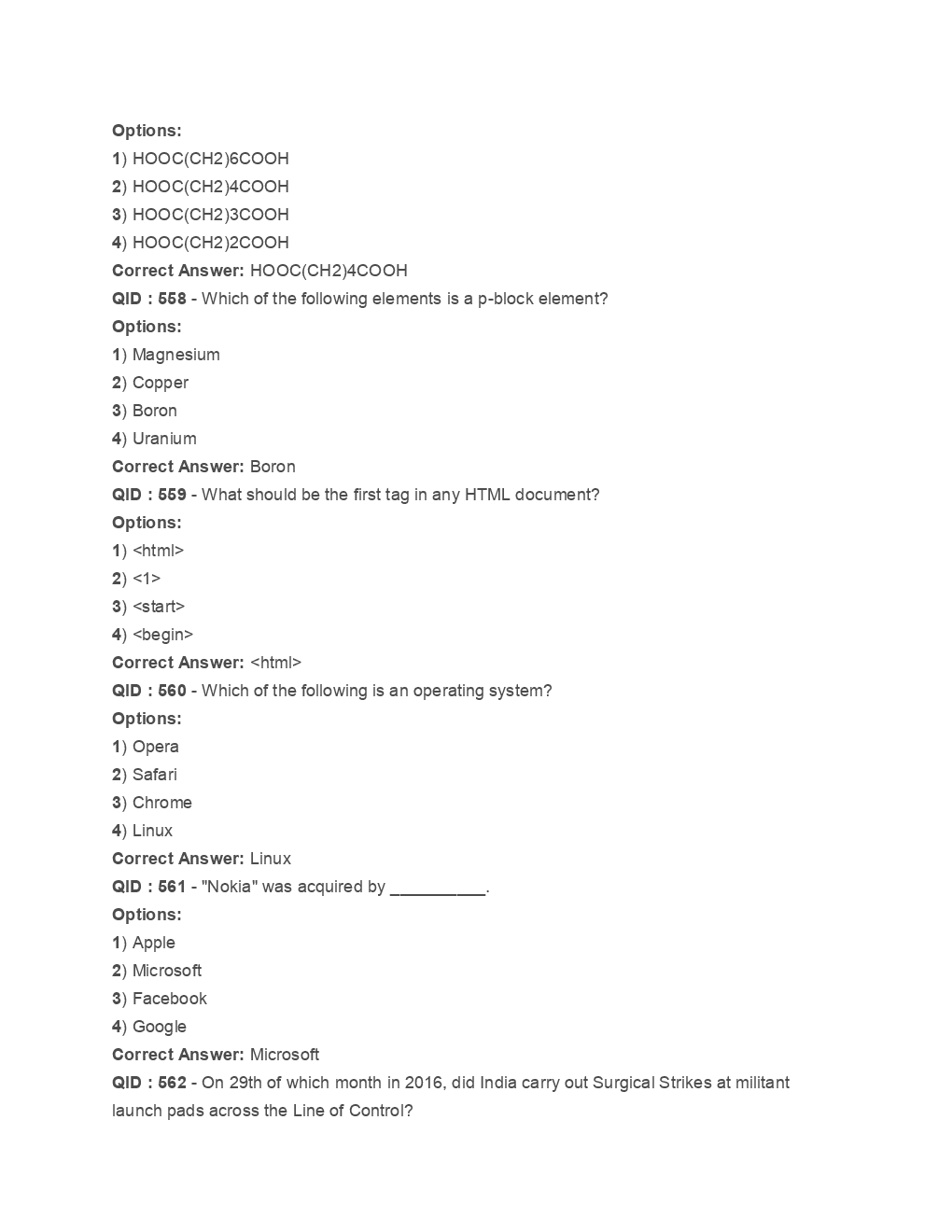 SSC Junior Engineer General Awareness Engineering 2017 Paper-4 - Page 4