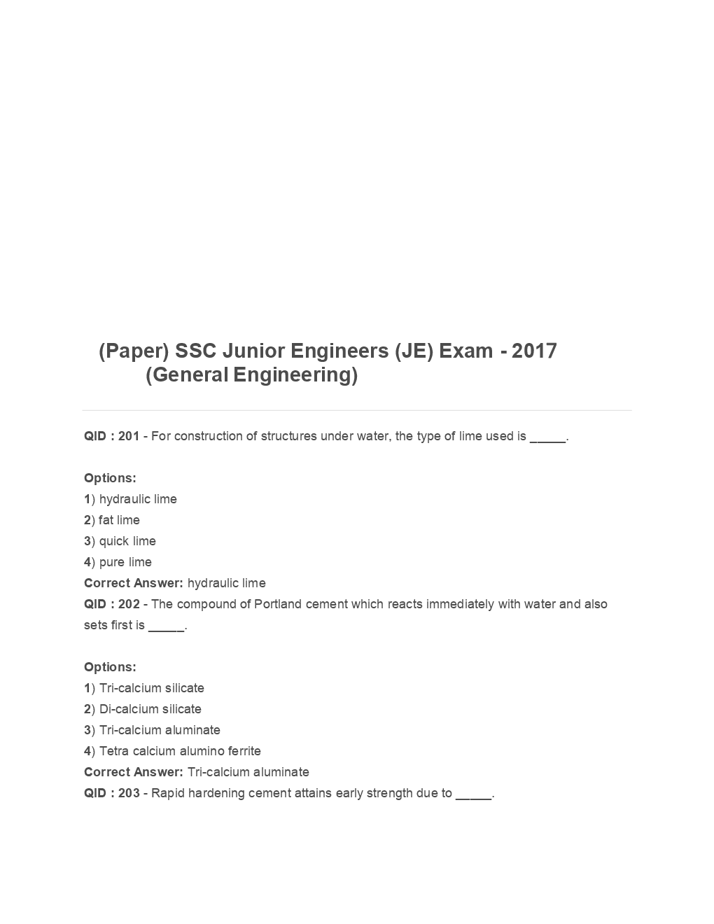 SSC Junior Engineer General Engineering 2017 Paper-2 - Page 2