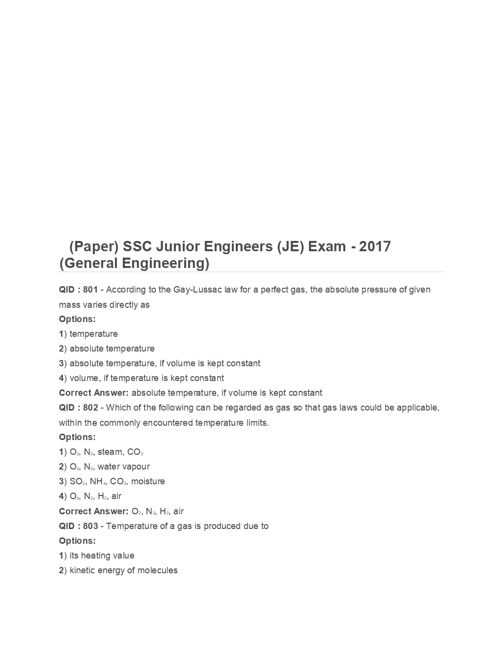 SSC Junior Engineer General Engineering 2017 Paper-6 - Page 2