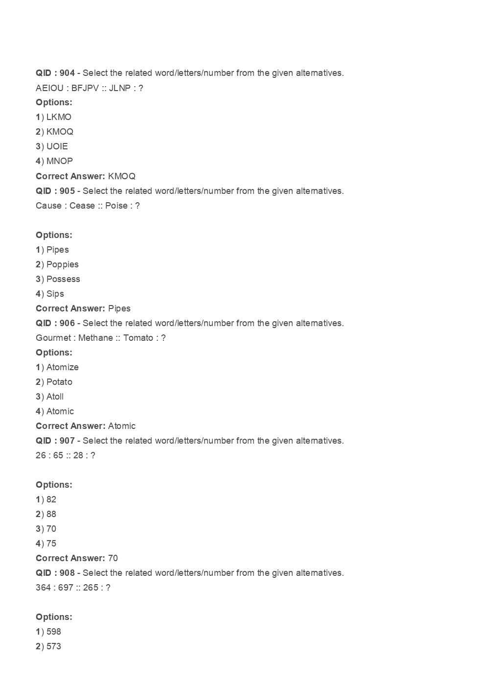 SSC Junior Engineer General Intelligence And Reasoning 2017 Paper-1 - Page 3
