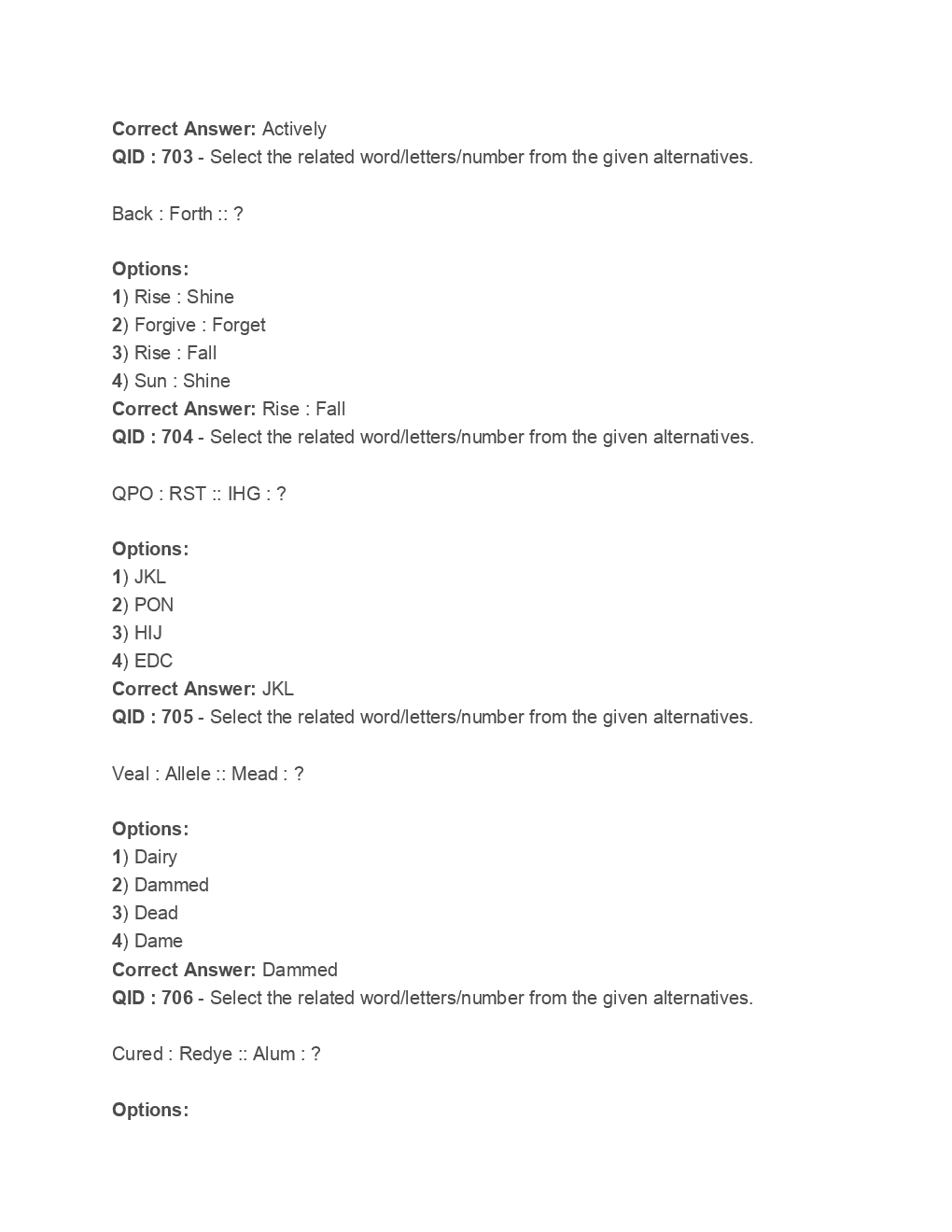 SSC Junior Engineer General Intelligence And Reasoning 2017 Paper-3 - Page 3
